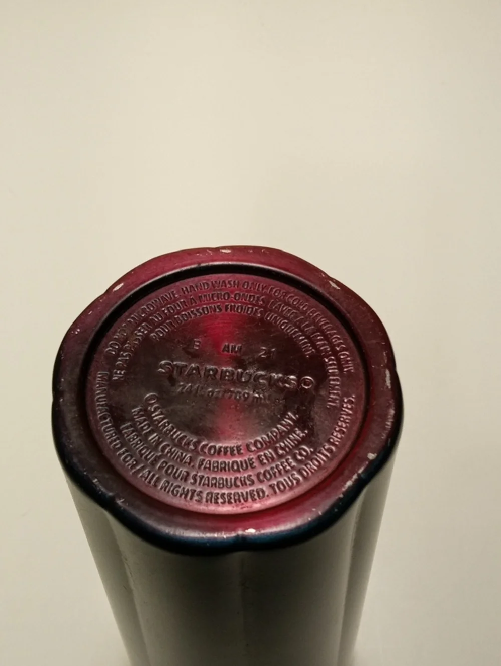 Starbucks Vacuum Insulated Stainless Steel Flask blue and purple